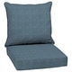 preview thumbnail 1 of 7, Arden Selections denim alair Outdoor Deep Seat Cushion Set - 24 W x 24 D in.