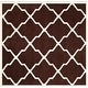 preview thumbnail 29 of 84, SAFAVIEH Handmade Chatham Eppie Modern Moroccan Wool Rug 7' Square - Dark Brown/Ivory - Square