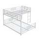 preview thumbnail 7 of 26, Modern L-shaped Metal Twin & Full Size Bunk Beds