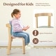 preview thumbnail 26 of 28, Gymax 5-Piece Kids Wooden Curved Back Activity Table & Chair Set w/Toy