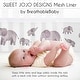 preview thumbnail 3 of 4, Sweet Jojo Designs + BreathableBaby Breathable Mesh Crib Liner Pad Grey White Watercolor Elephant Boy Girl Unisex/Gender Neutral