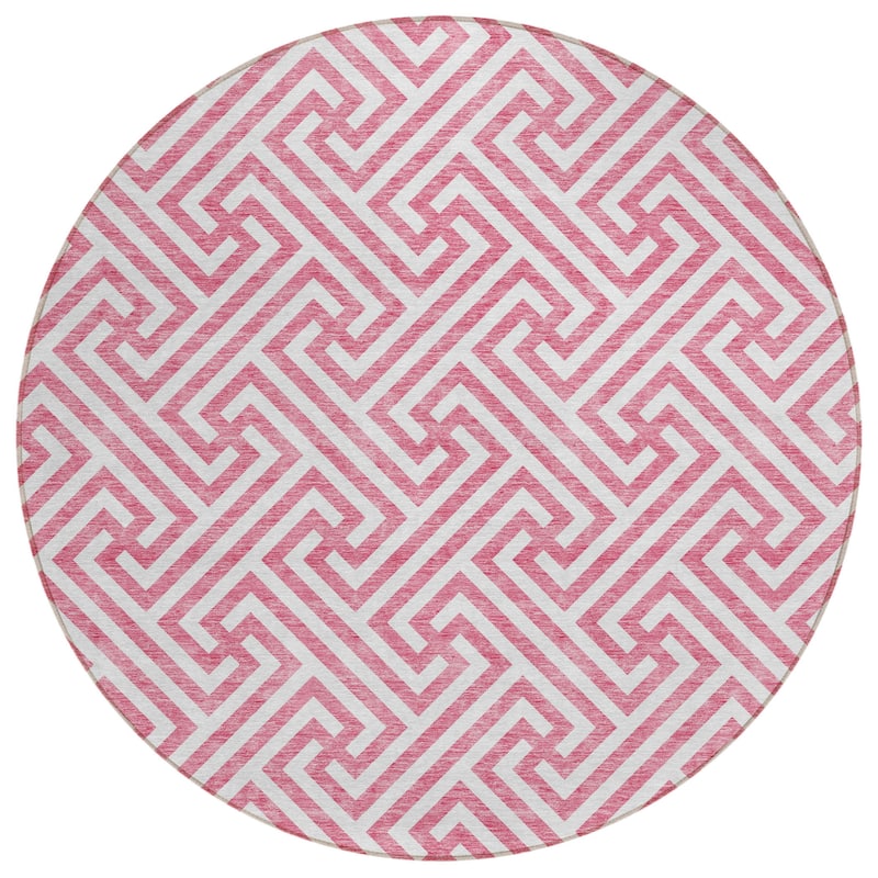 HomeRoots Geometric Transitional Rectangle Outdoor Rug