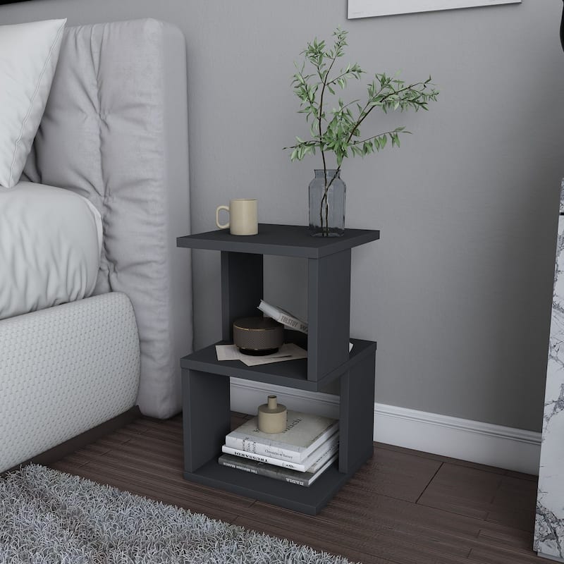 Carter Nightstand - Anthracite