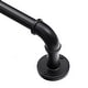 preview thumbnail 3 of 22, UTOPIA ALLEY Wall Mounted 1 inch Industrial Curtain Rods, Blackout, Wrap Around Curtain Rods, Rustic Style, Matte Black