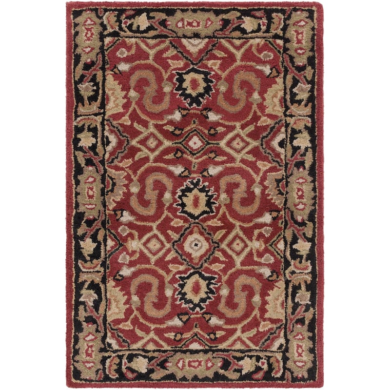 Livabliss Caesar Updated Traditional Border Area Rug