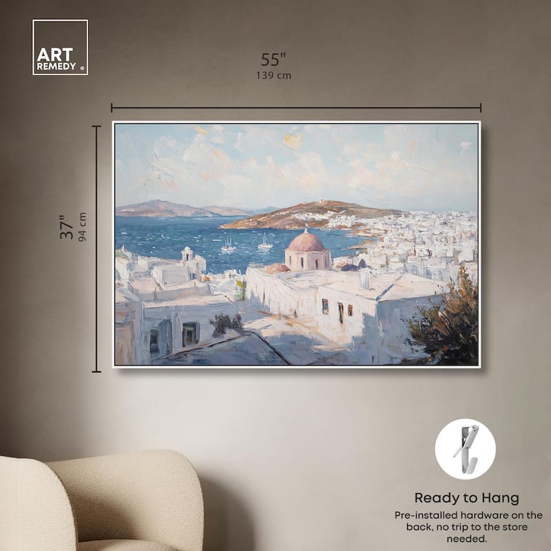 Early Morning Greece Canvas by Art Remedy