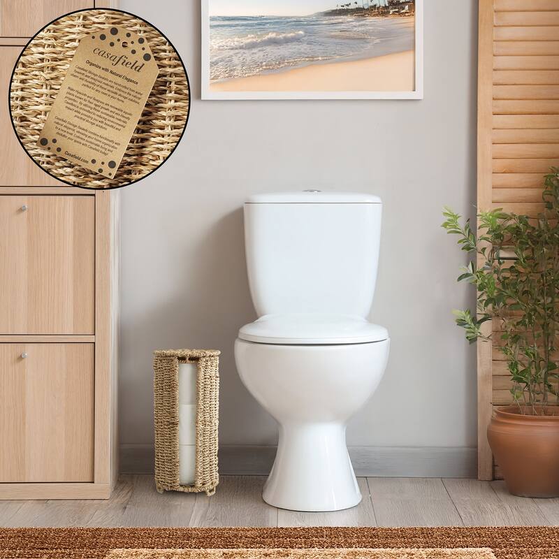 Toilet Paper Roll Holder Stand Bathroom Tissue Storage
