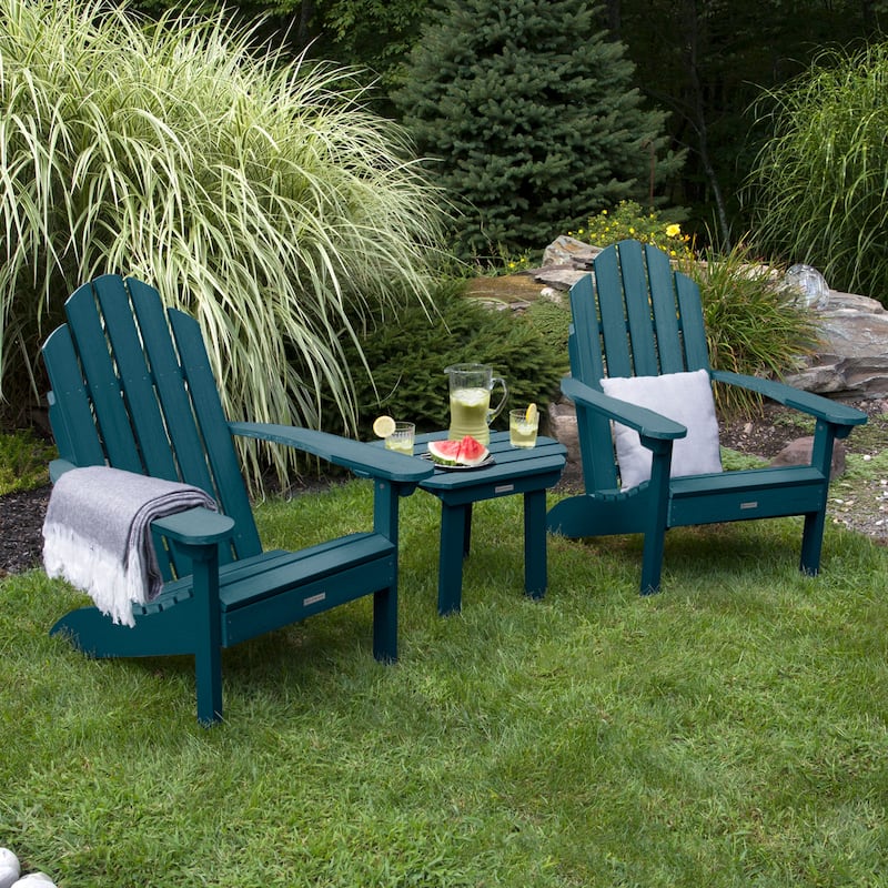 2 Classic Westport Adirondack Chairs and Side Table