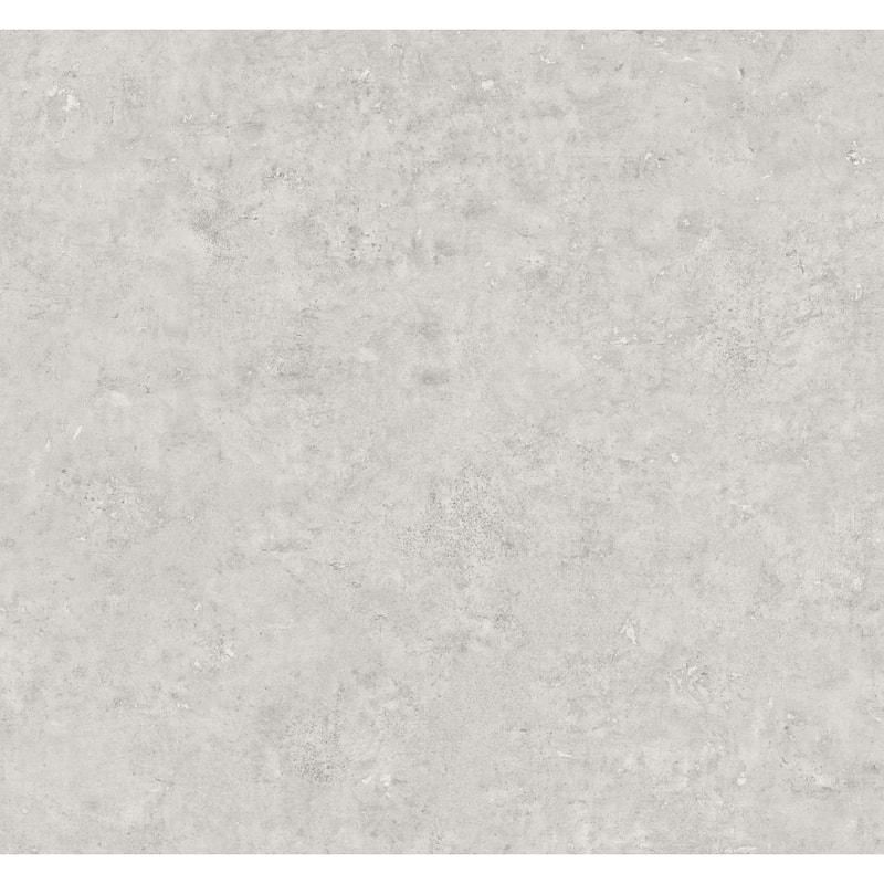 Seabrook Designs Cement Faux Embossed Vinyl Unpasted Wallpaper - 27 in. W x 27 ft. L - Silo & Metallic Silver