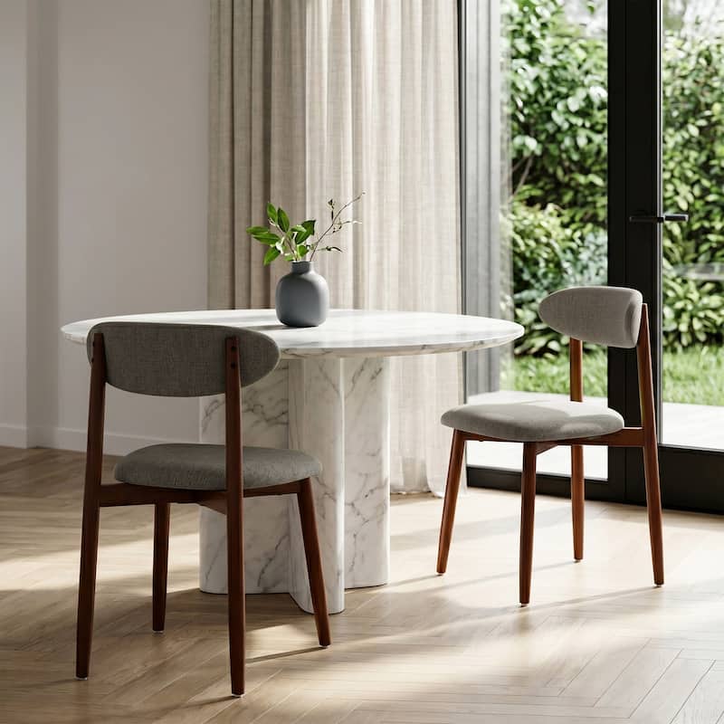 Modern Upholstered Linen Kitchen Dining Chair
