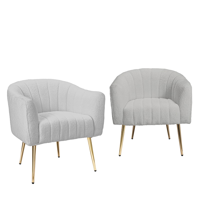 Ouyessir Oversized Modern Upholstered Accent Chair with Tufted Back