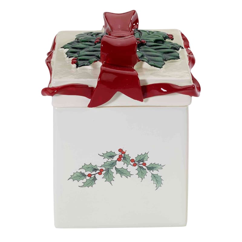 Spode® Christmas Tree Covered Box - Red