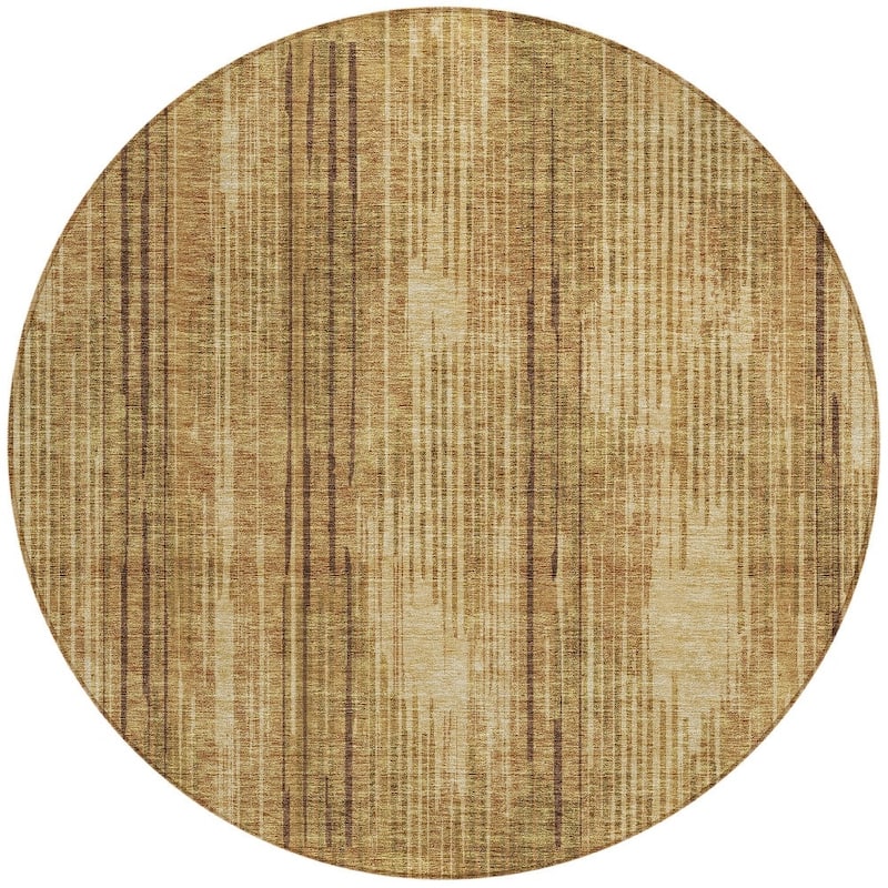HomeRoots Striped Transitional Rectangle Outdoor Rug