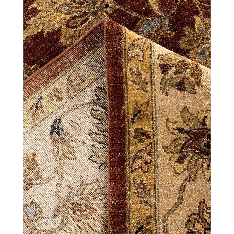 Oushak One-of-a-Kind Handmade Area Rug, Red - 9' 1" x 9' 1"