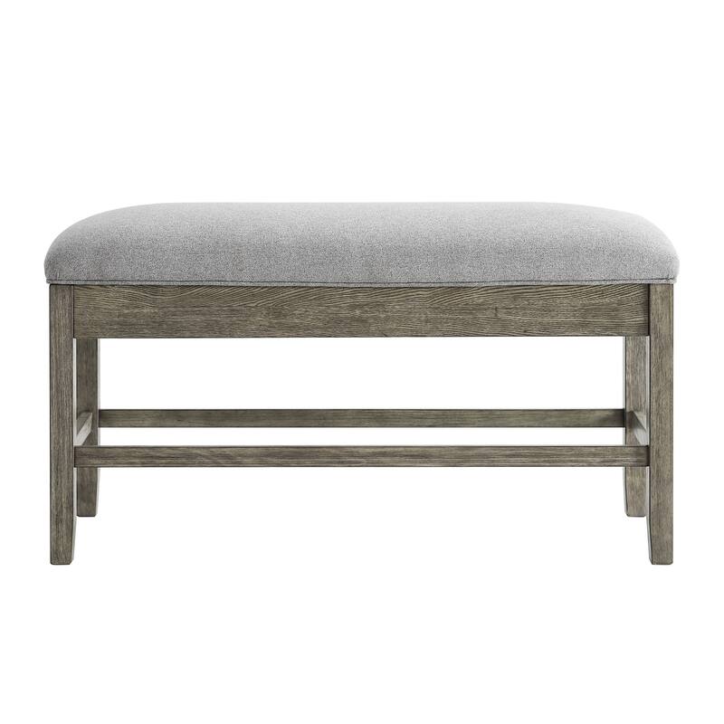 Steve Silver Garfield Driftwood Storage Counter Bench