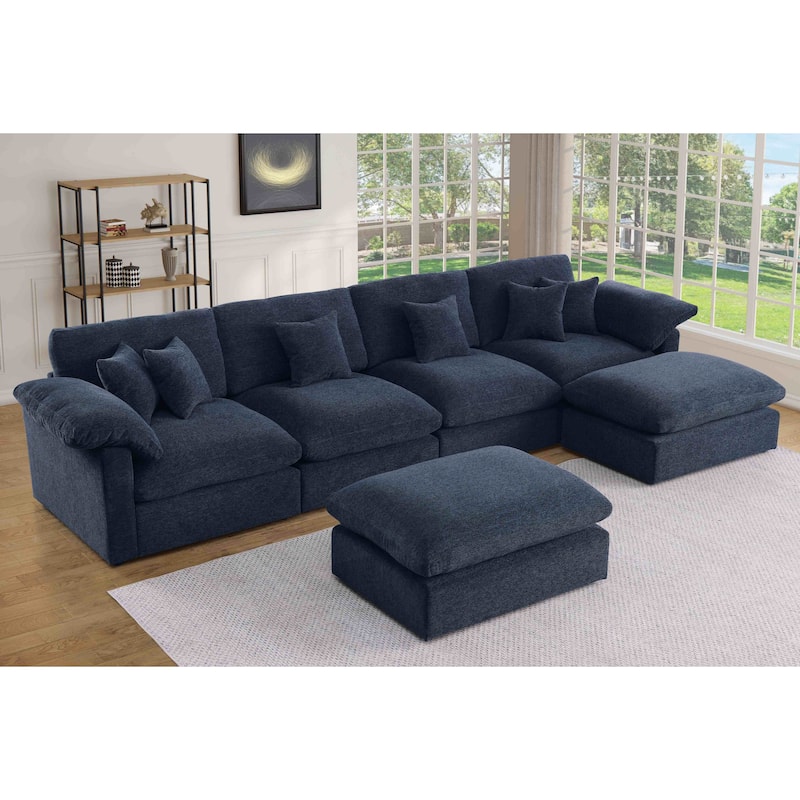 6 - Piece Chenille Sectional