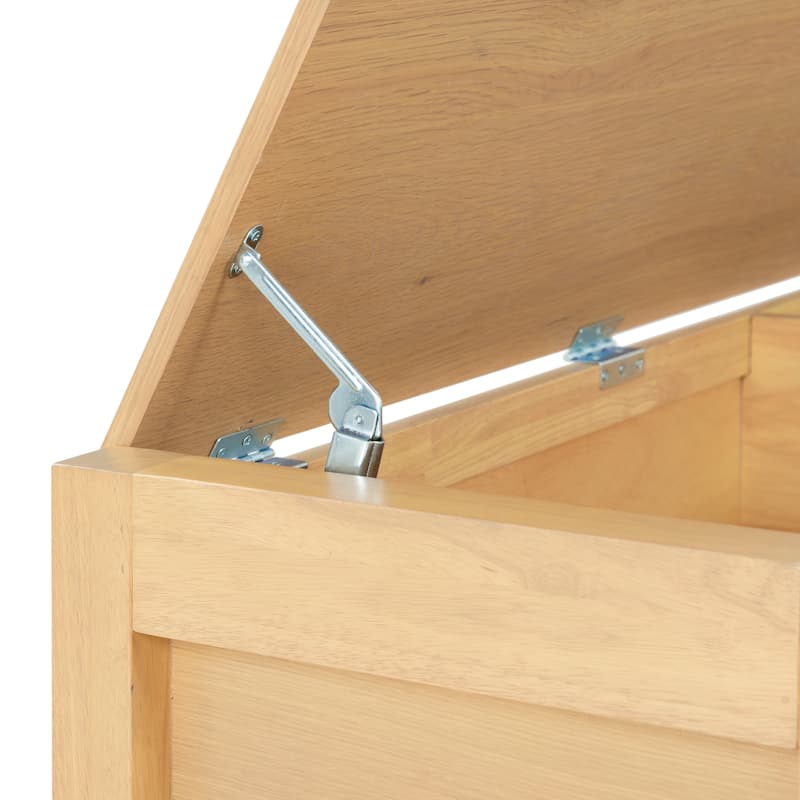 SAFAVIEH Couture Tyrell Wood Storage Bench - 60"W x 18"D x 18"H