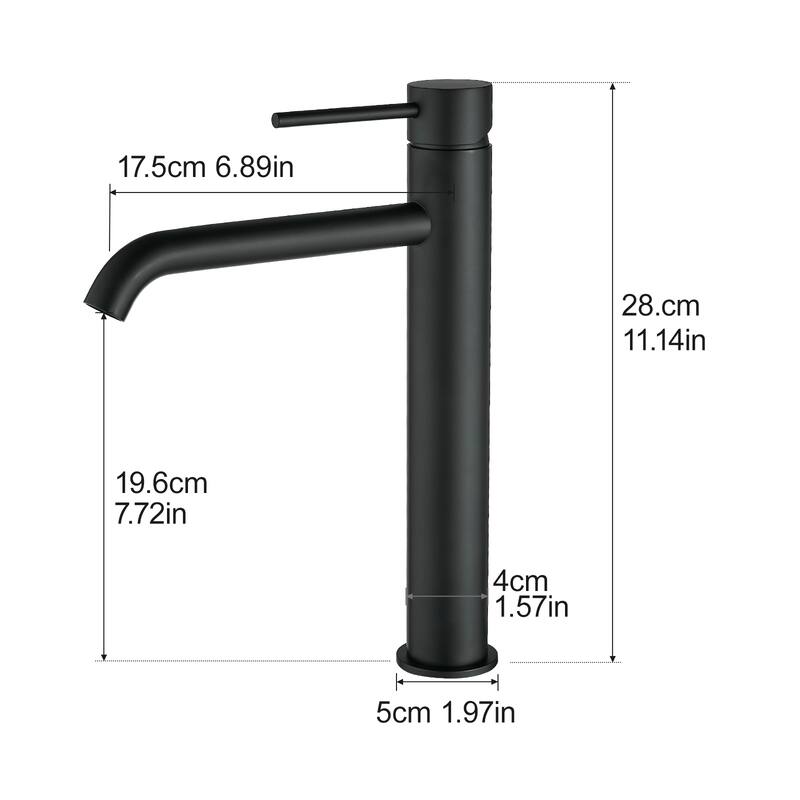 Single-Handle Deck-Mounted Bathroom Sink Faucet