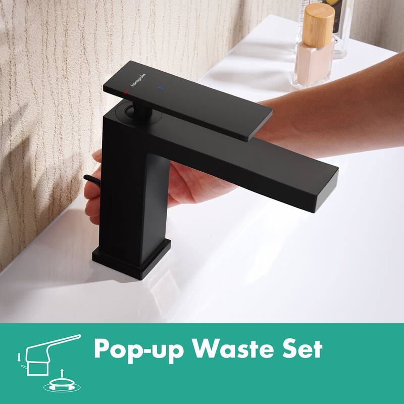 Hansgrohe 73002 Tecturis E 1.2 GPM Single Hole Bathroom Faucet with