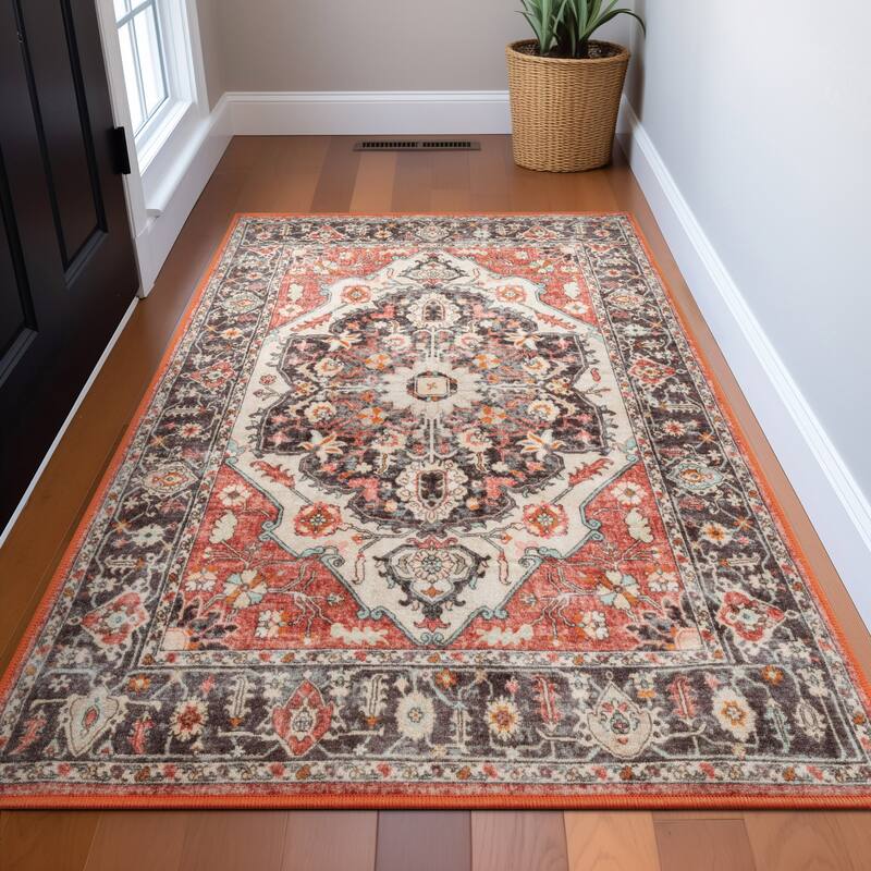 Well Woven Kings Court Zazzu Traditional Medallion Oriental Area Rug - 3'3" x 4'7" - Multi
