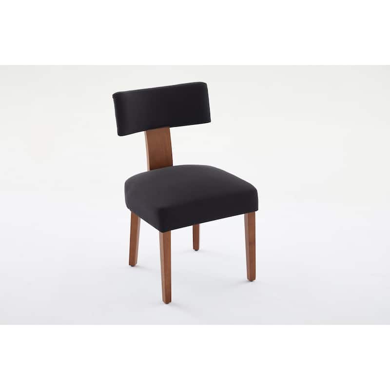 GDFStudio - Mariscat Fabric Wingback Dining Chairs（Set of 2）