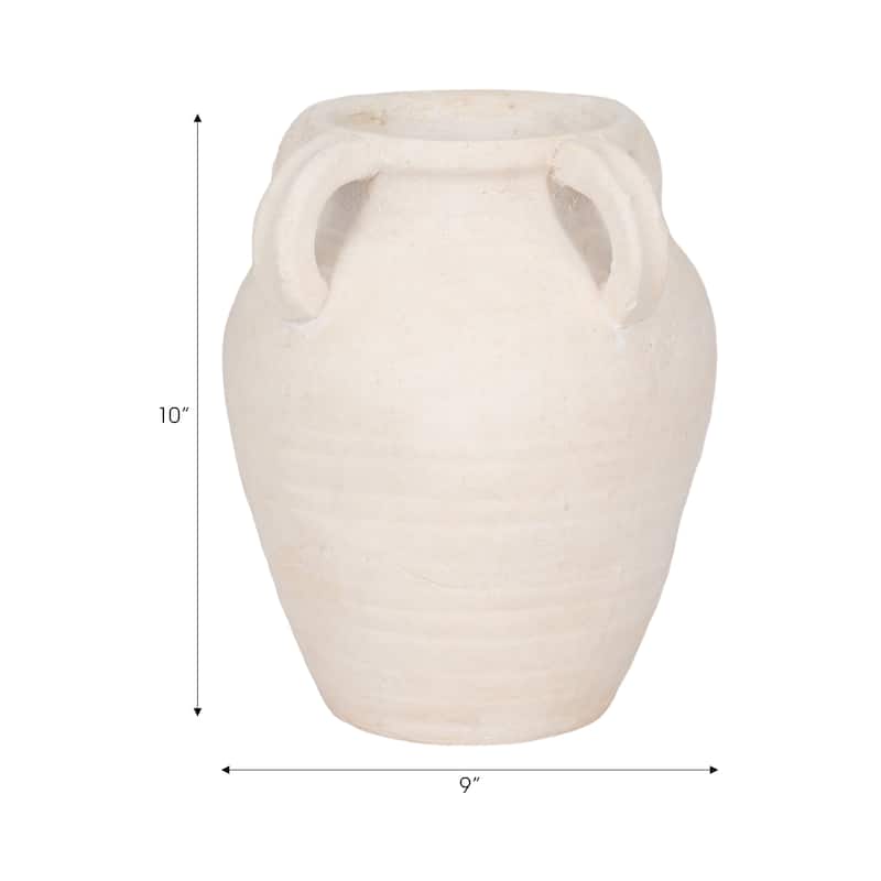 Sagebrook Home Multi Handle Jug, Black/White
