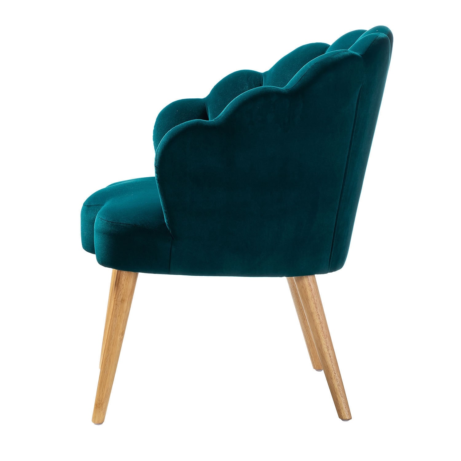 Carson carrington ullnasnoret sale scalloped velvet arm chair