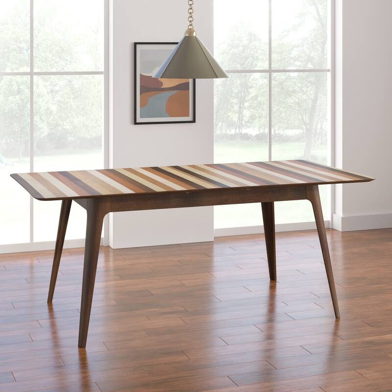 Fargo DT4 Extendable Multi-Colored Tonal Striped Dining Table