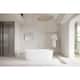 Option Glossy White with Brushed Nickel Trim