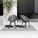 preview thumbnail 5 of 13, Plastic Chair Armchair With Arms Transparent Natural Wood Legs Dining Crystal For Kitchen Desk Home Work