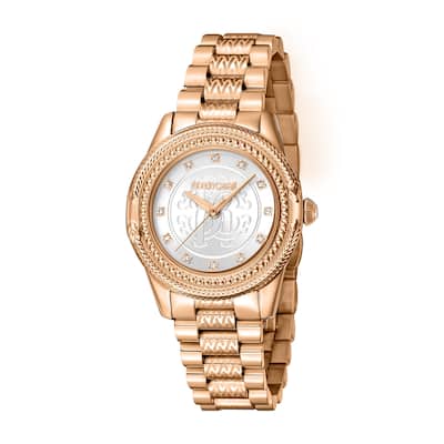 Roberto Cavalli Women RC5L063M0075 Quartz Watch - Rose-Tone