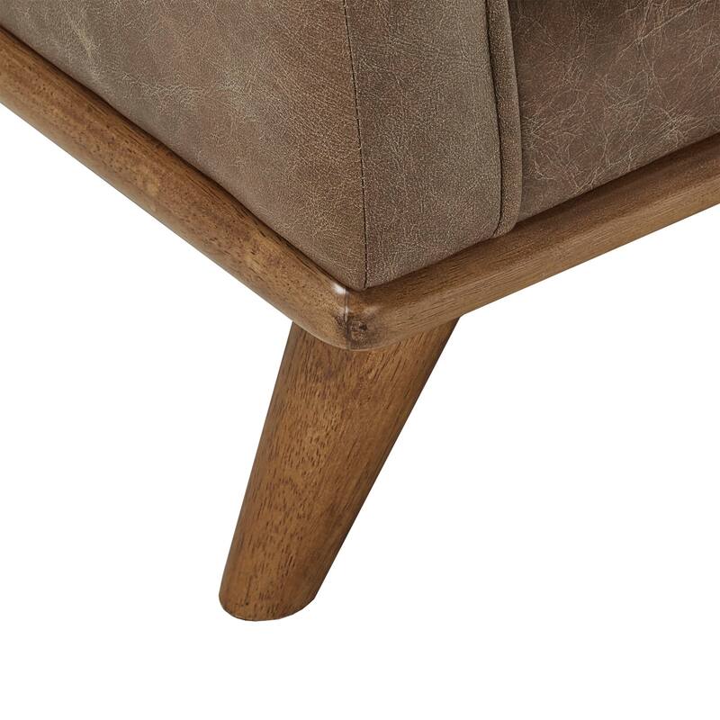 Gianella Tan Oxford Leather Chair by iNSPIRE Q Modern