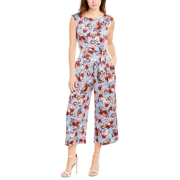 tahari jumpsuit blue