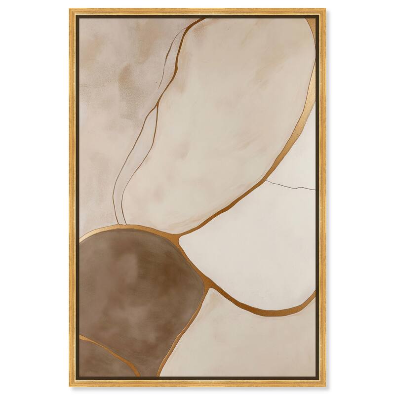 Taupe Terrain I Canvas by Art Remedy - 16" x 24" - Gold