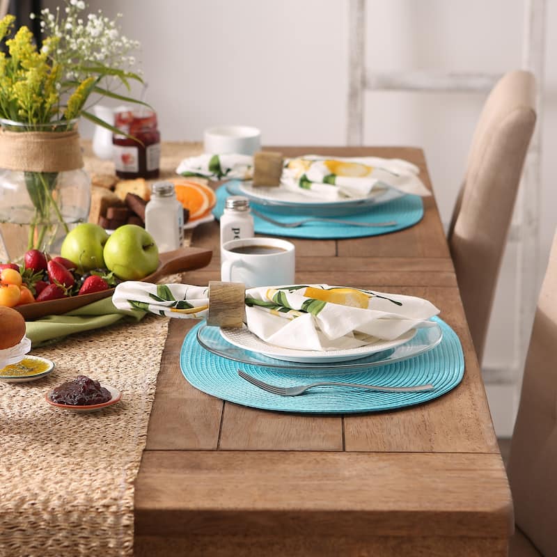 Oval Pp Woven Placemat (Set of 6) - Oval, 12x18"