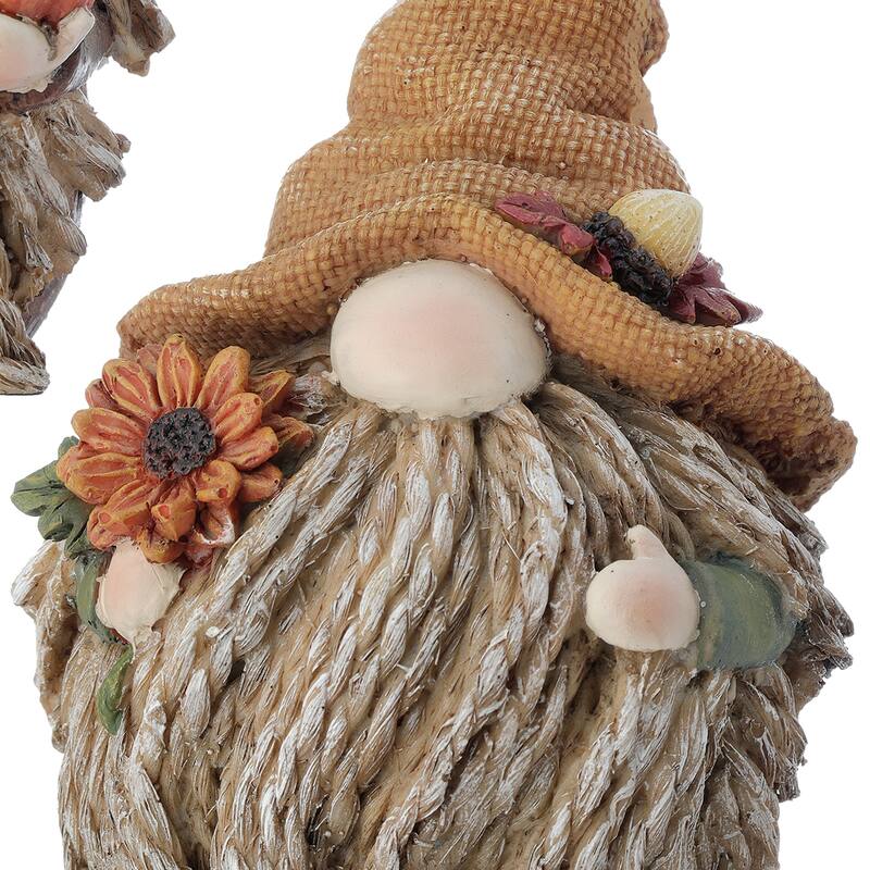 5"Resin Harvest Gnome Set of 2 - 5