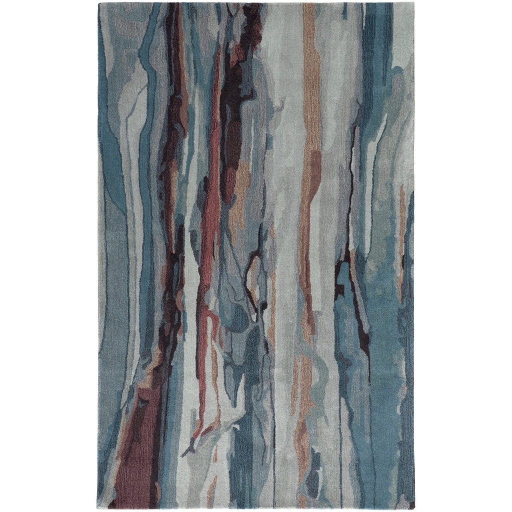 Zugac Hand Tufted Abstract Stain Resistant Durable Area Rug By HomeRoots