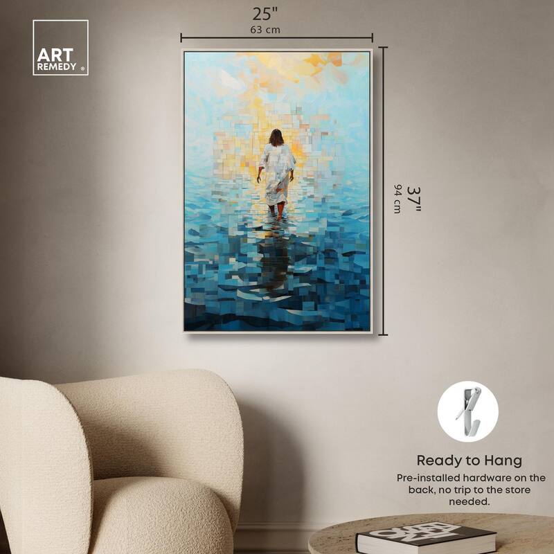 Water Walker Mosaic II Canvas by Art Remedy