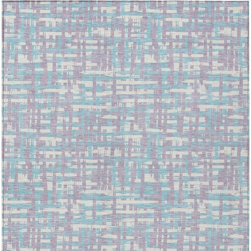 HomeRoots Abstract Transitional Rectangle Outdoor Rug