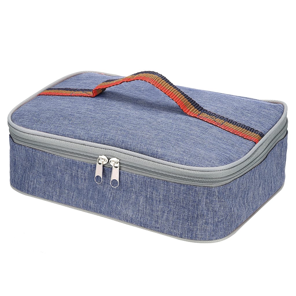 9"x6"x3" Insulated Lunch Bags Food Containers Thermal Flat Bento Bag