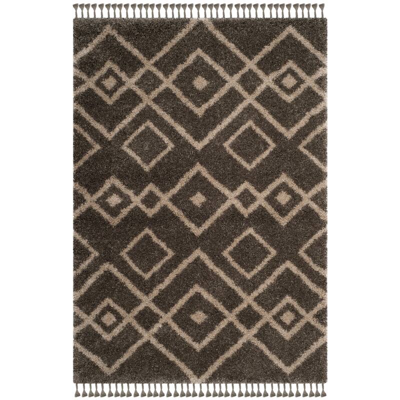 SAFAVIEH Moroccan Fringe Shag Solveiga 2-inch Thick Rug