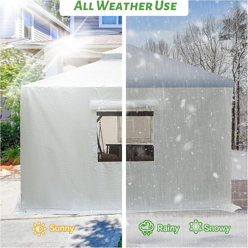 Gazebo Cover for Hardtop Gazebos, Outdoor All Season Waterproof Enclosed Gazebo Cover