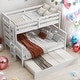 preview thumbnail 2 of 18, Twin over Full Bunk Bed with Twin Size Trundle, Utilize the Space, White