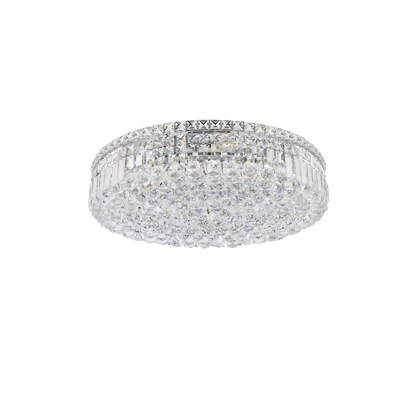 Graham 9-light 24-inch Flush-Mount Chandelier - 24 Inch