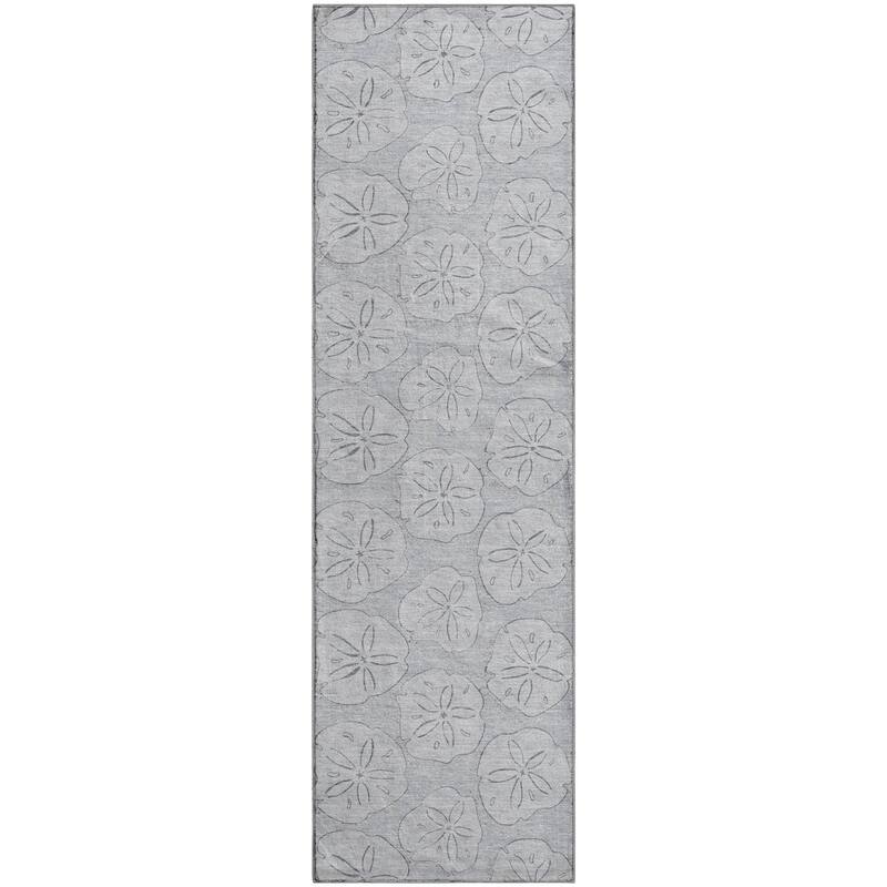 Premium Washable Super Soft Coastal Seashell Imprints Mayfield Rug