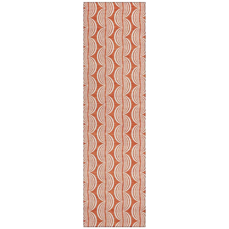 Machine Washable Indoor/ Outdoor Contemporary Chantille Rug