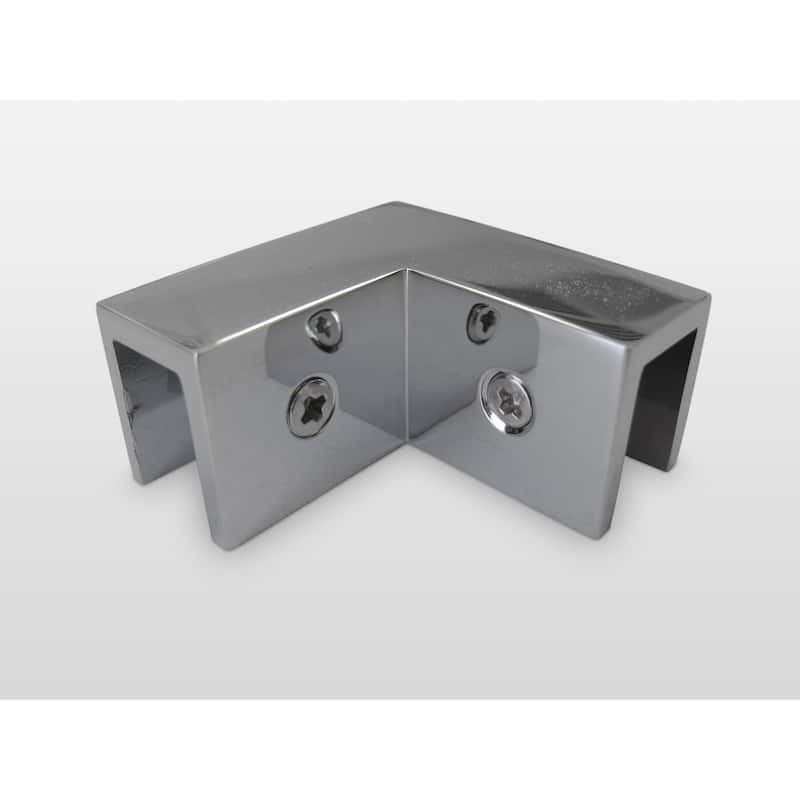 Glass Warehouse 78" x 46" x 40.5" Frameless 90 Degree Shower Enclosure - Wall Hinge