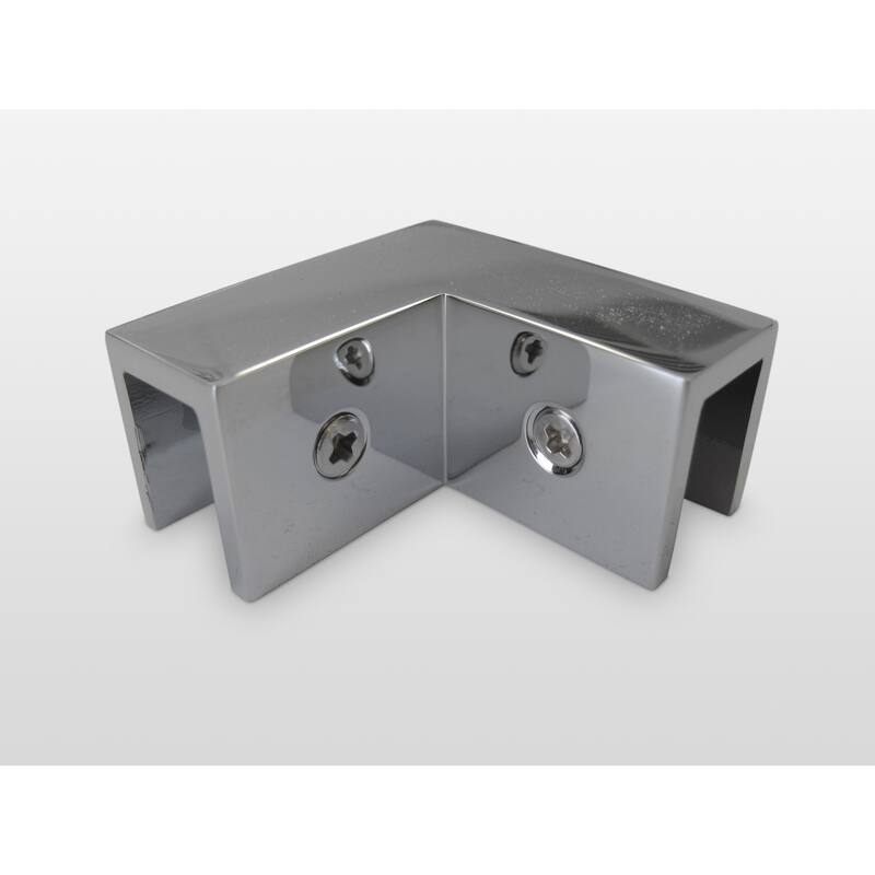 Glass Warehouse 78" x 59" x 47.5" Frameless 90 Degree Shower Enclosure - Wall Hinge