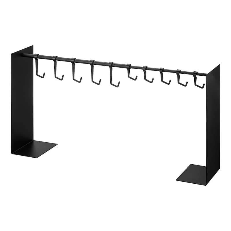 Yamazaki Home Hat Hanging Organizer, Steel, Holds 5.5 lbs, Adjustable - L 5.91 x W 27.56 x H 14.57 inches