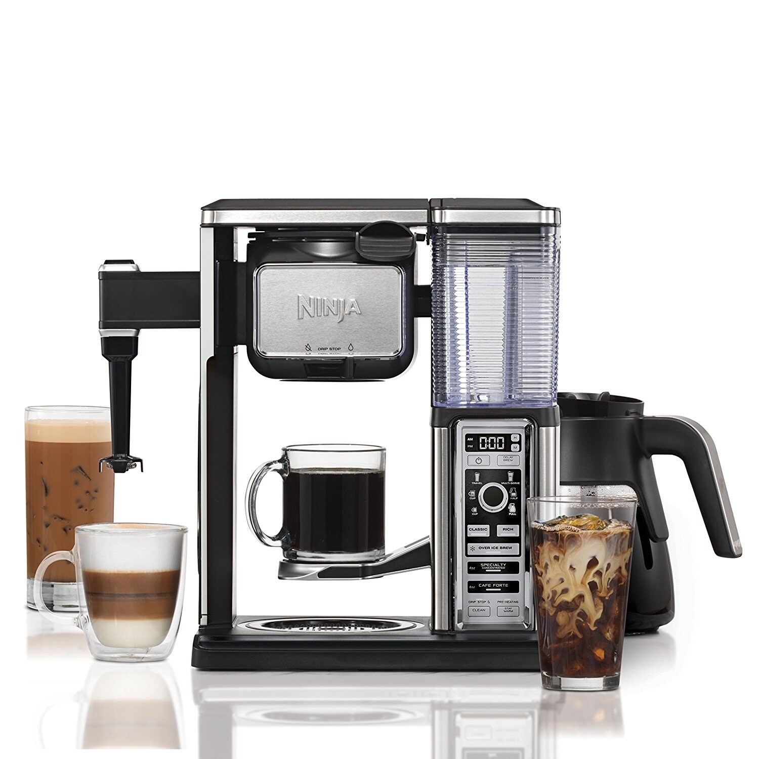 Shop Ninja Cf092 Coffee Bar Brewer System With Glass Carafe Certified Refurbished Black Overstock 24219658